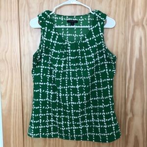 Banana Republic green shell top size Medium